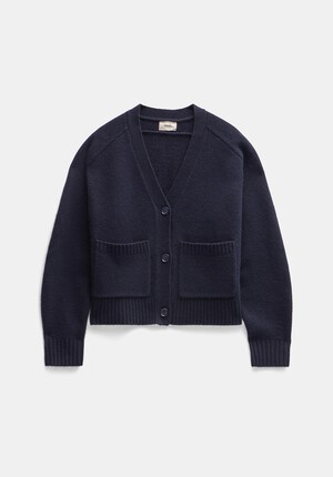 Daisy Merino Wool V Neck Cardigan