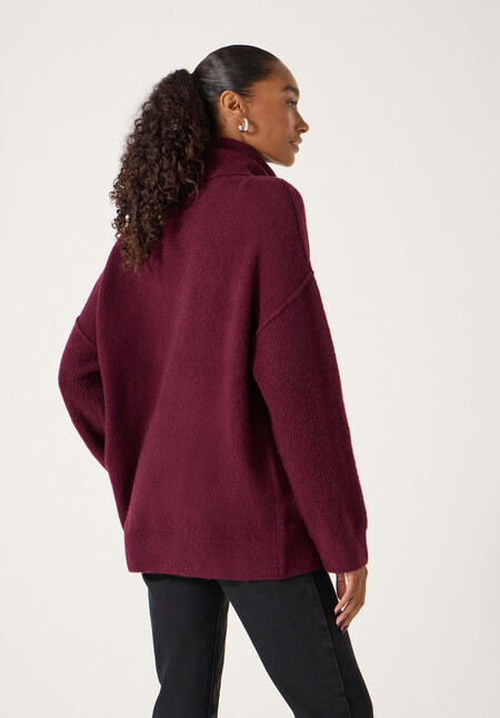 Meryl Wool Blend Roll Neck Jumper