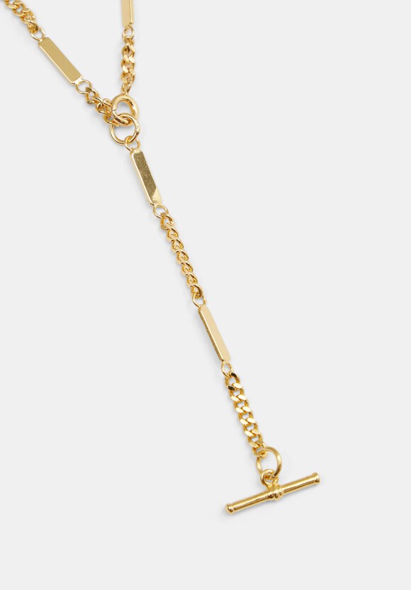 Louie Lariat Chain Necklace