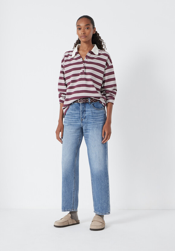 Button Fly Boyfriend Jean
