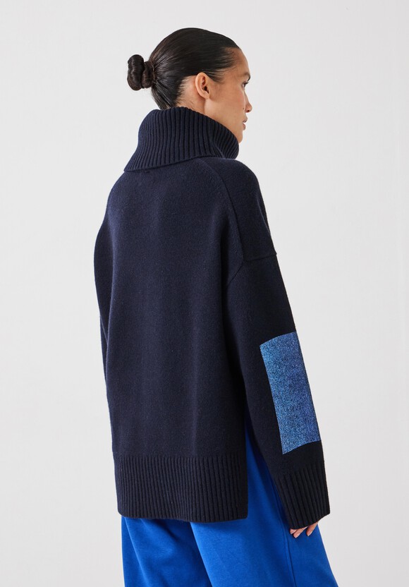 Livvy Merino Wool Detachable Roll Neck Jumper