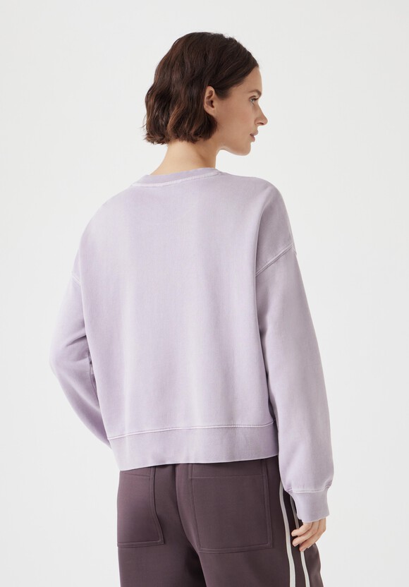 Asymmetric Layered Washed Sweatshirt