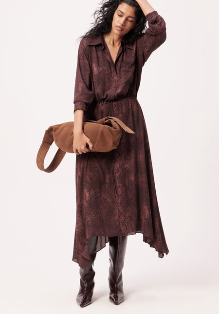 Chiffon Hanky Hem Maxi Dress