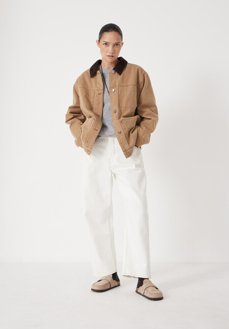 Cord Collar Barn Jacket