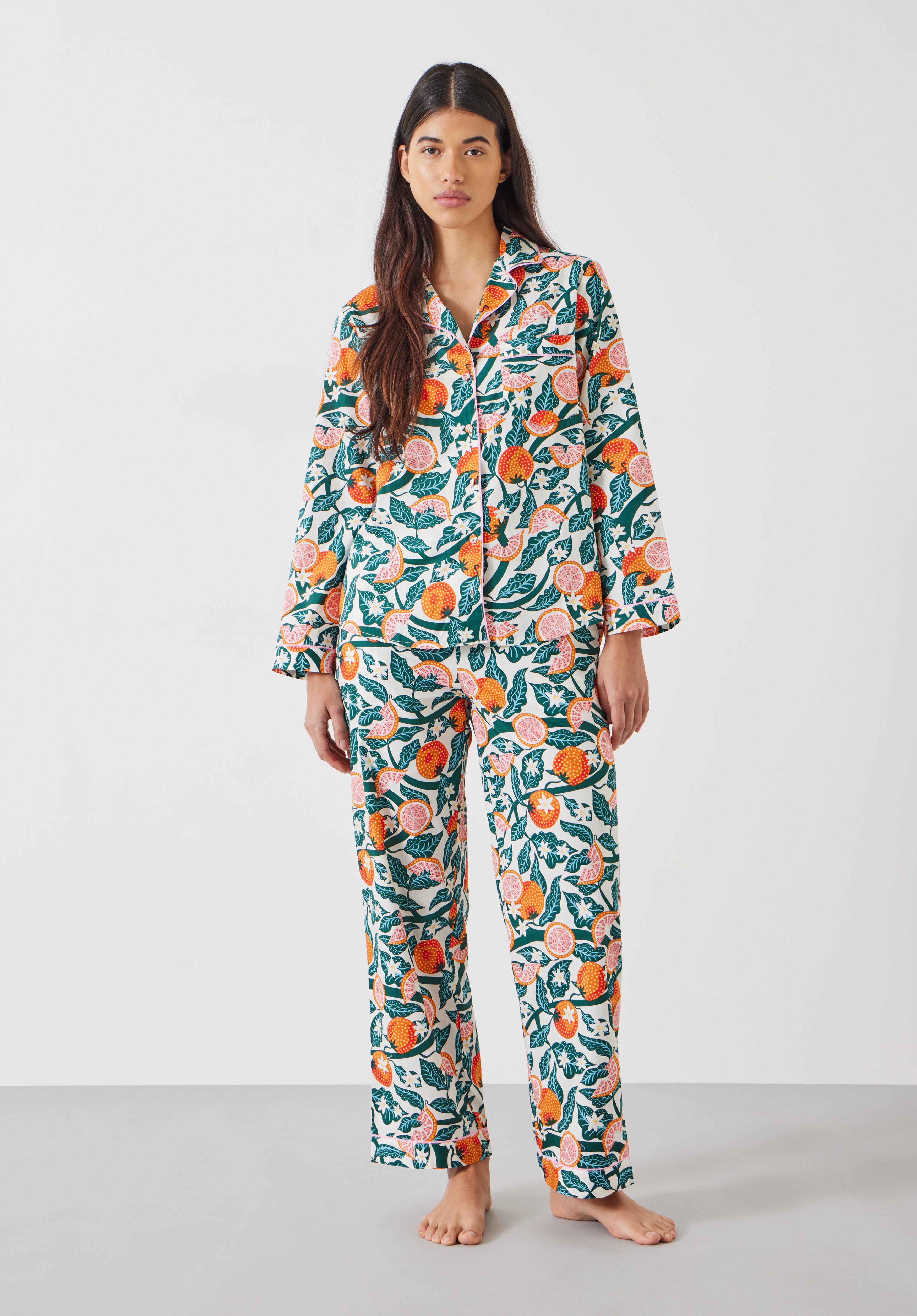 Isla Printed Cotton Pyjama Set
