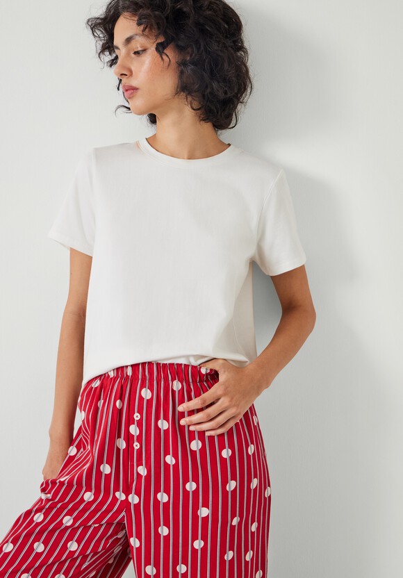 Lucy Cotton Viscose T-Shirt Pyjama Set