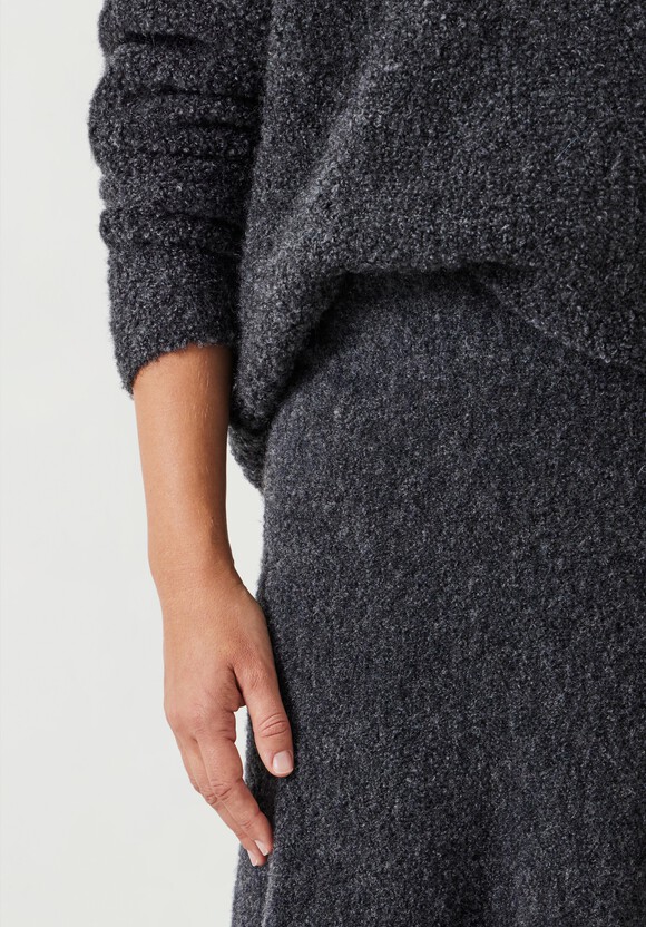 Bea Boucle Knitted Midi Skirt