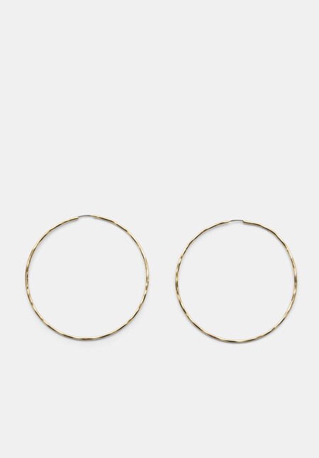 Anais Statement Hammered Hoops
