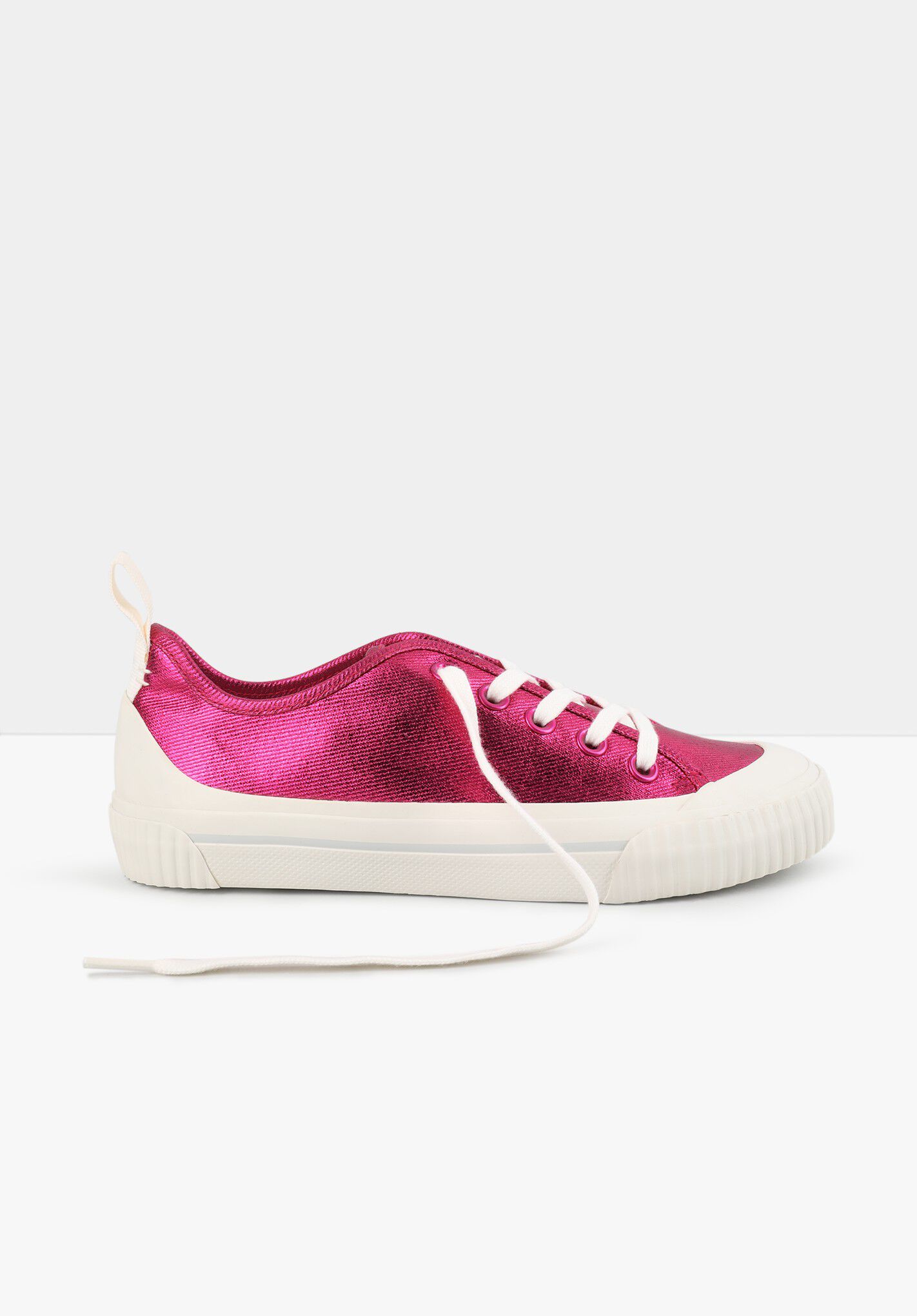 pink canvas trainers