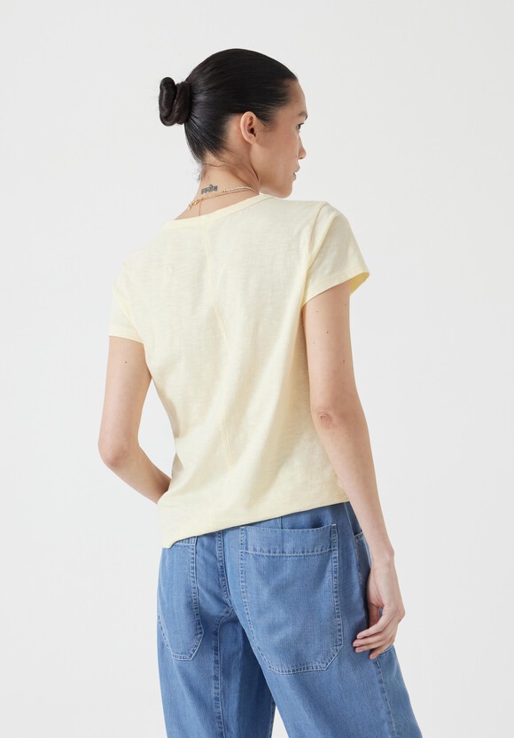 Slim Fit Slub Crew T-Shirt