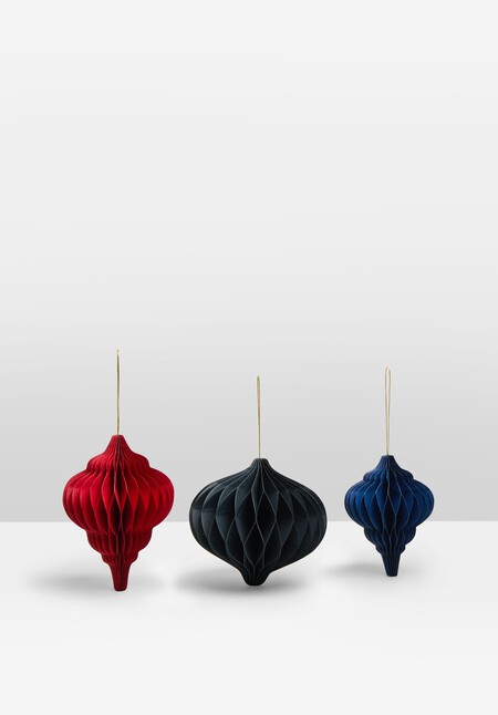 Set Of Three Paper Decorations