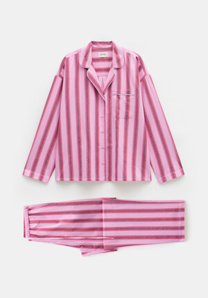 Amita Brushed Cotton Stripe Pyjamas
