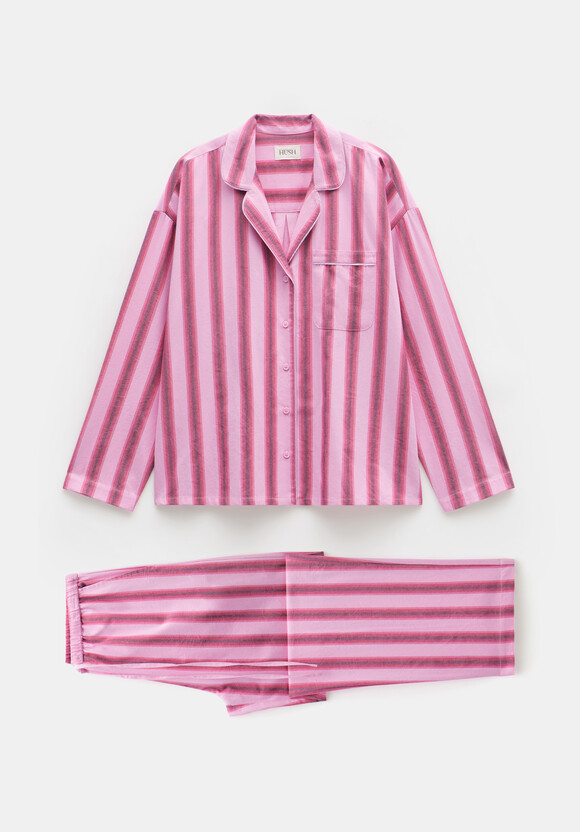 Amita Brushed Cotton Stripe Pyjamas
