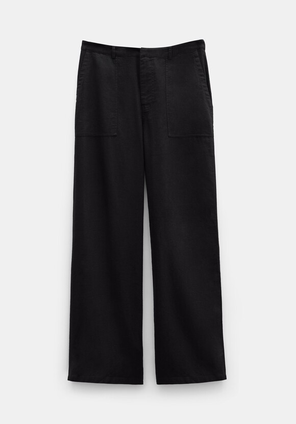 Raye Linen Straight Leg Trousers