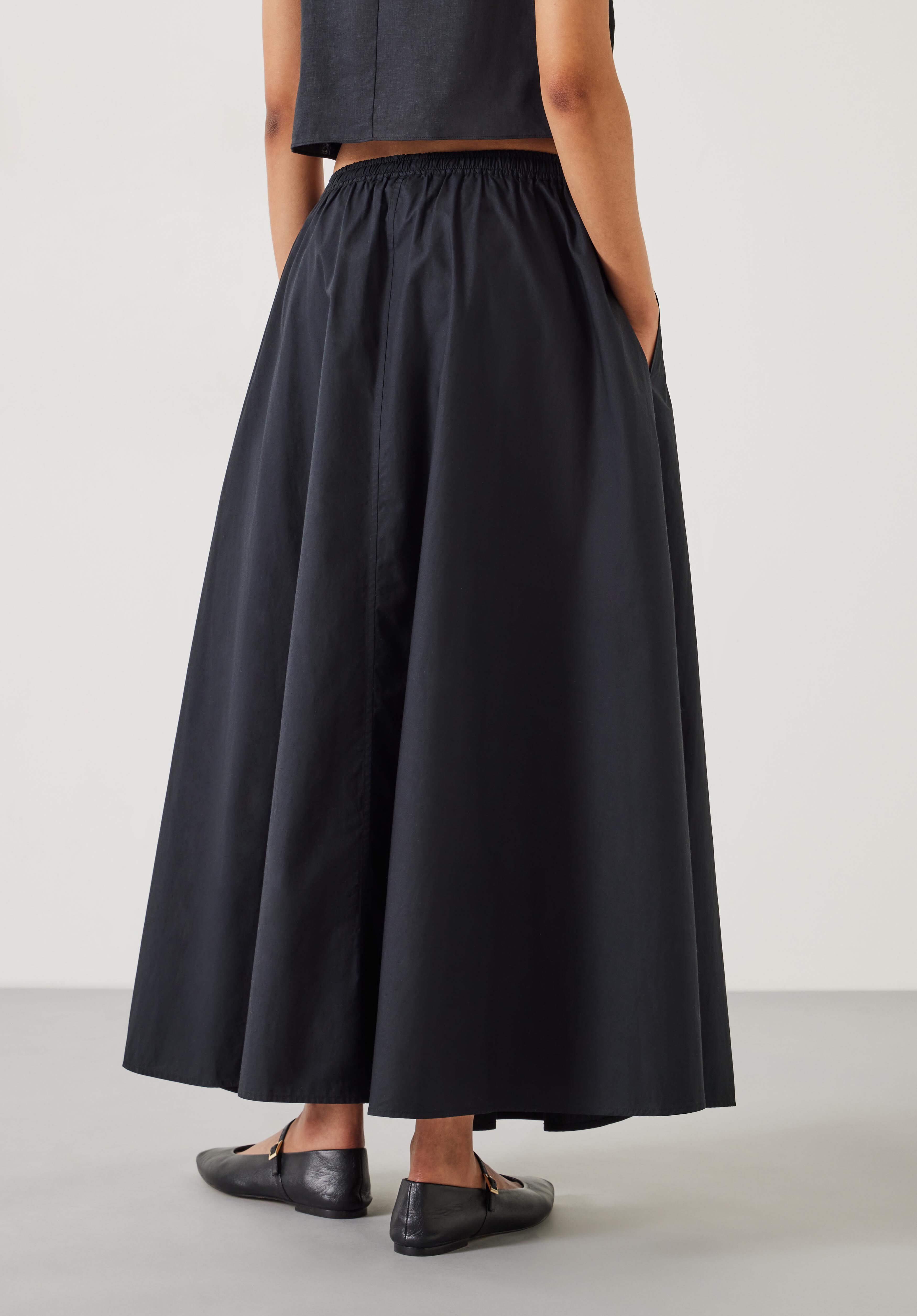 Hush black midi skirt online