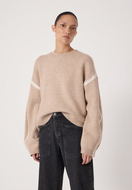 Whitney Whipstitch Knitted Jumper