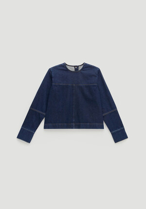 Long Sleeve Denim Top
