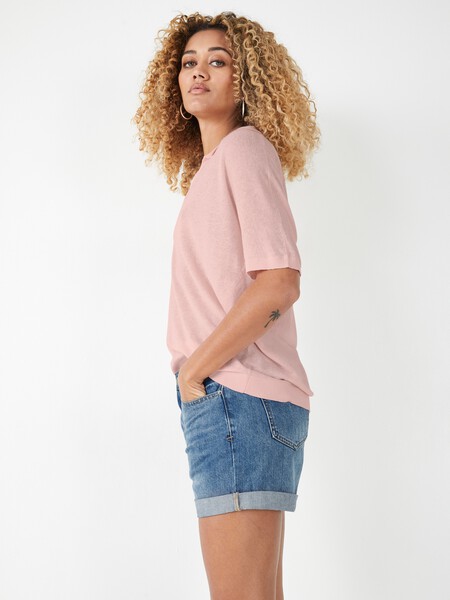 Lulu Knitted Linen Blend T-Shirt