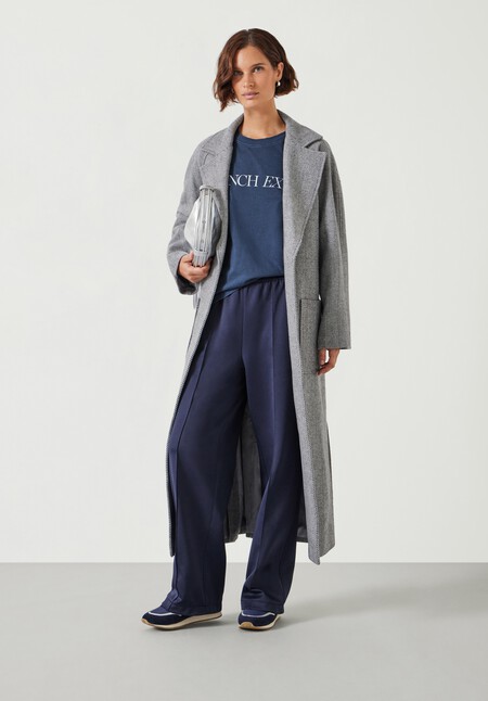 Kaitlin Wool Blend Herringbone Coat