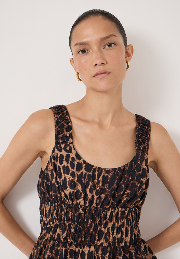 Air Flow Gathered Straps Top