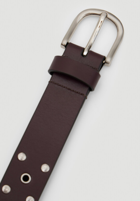 Eyelet Leather Belt