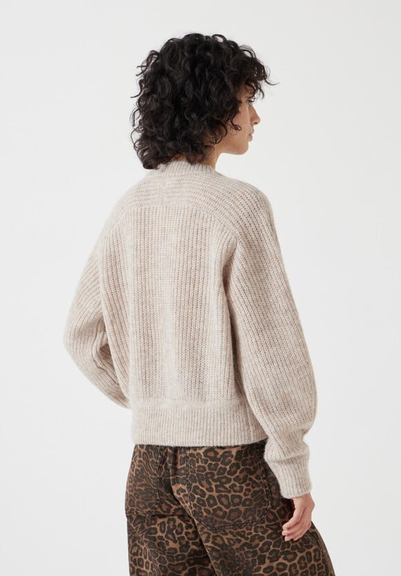Chunky Ribbed Knitted Cardigan
