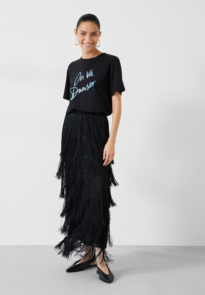 Hailey Fringe Maxi Skirt
