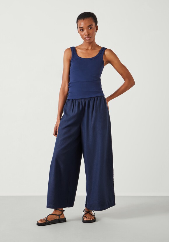 Melissa Linen Wide Leg Trousers