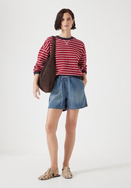 Betty Denim Pull On Shorts