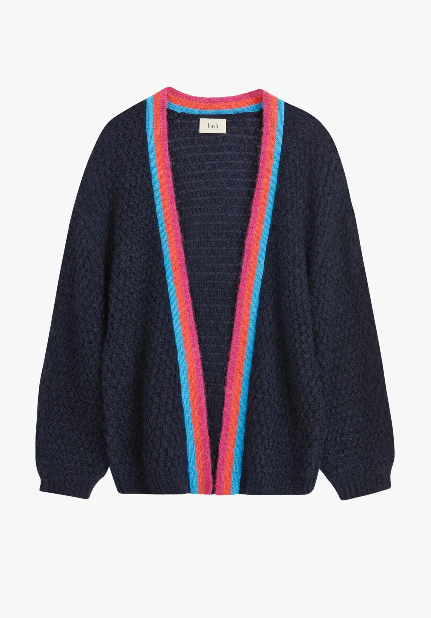 Rainbow Stripe Edge To Edge Cardigan