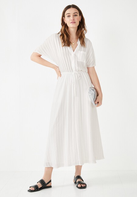 Ren Striped Textured Dress