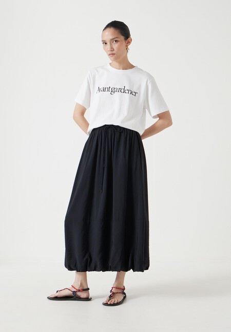 Air Flow Balloon Midi Skirt