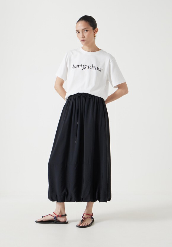 Air Flow Balloon Midi Skirt