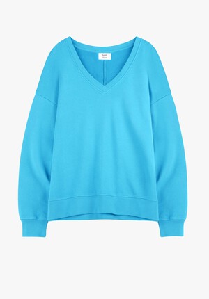 V-Neck Cotton Sweatshirt