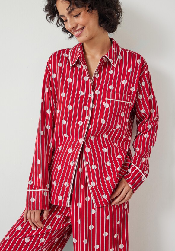 Luella Brushed Cotton Stripe Polka Dot Pyjama Set