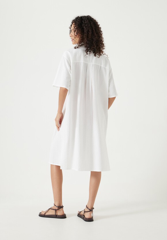 Seersucker Tie Front Dress