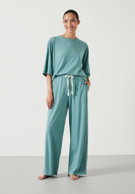 Midy Cotton Slub Contrast Cord Pyjamas