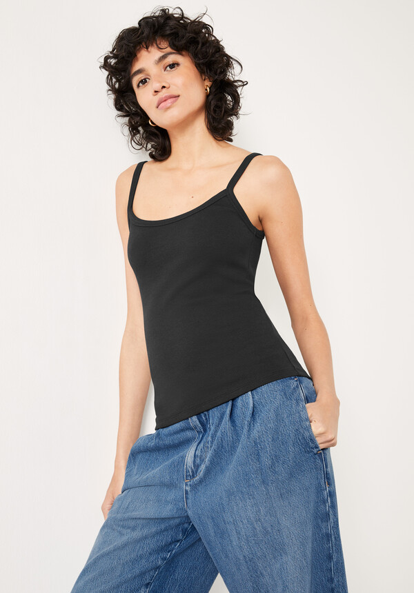 Shauna Thin Strap Ribbed Vest