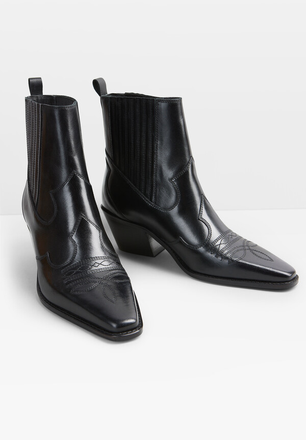 Kendall Leather Western Boots