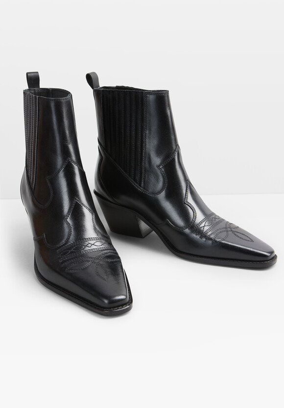 Kendall Leather Western Boots
