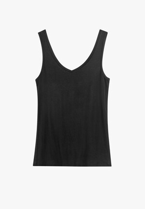 Sally V-Neck Jersey Vest Top