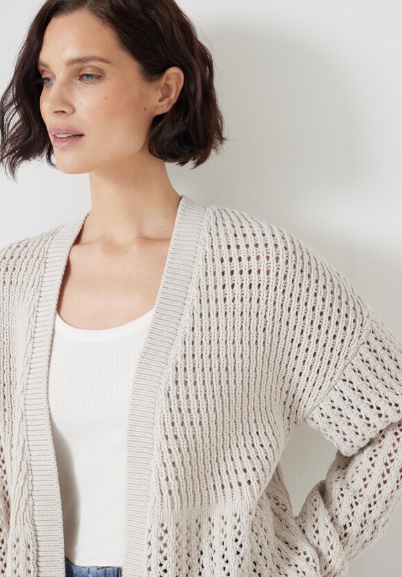 Open Stitch Edge to Edge Cardigan