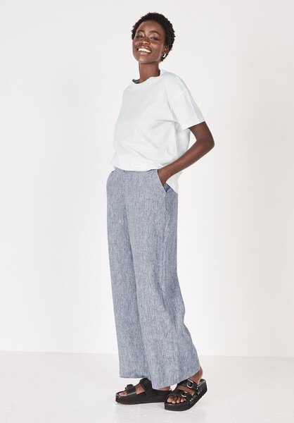 Linen Wide Leg Trouser