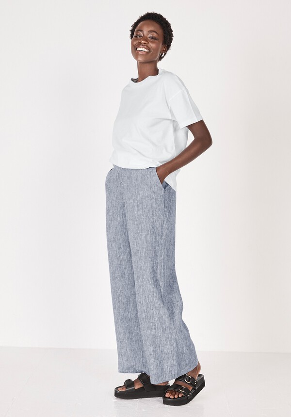 Linen Wide Leg Trouser