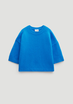 Short Sleeve Chunky Cashmere Tee