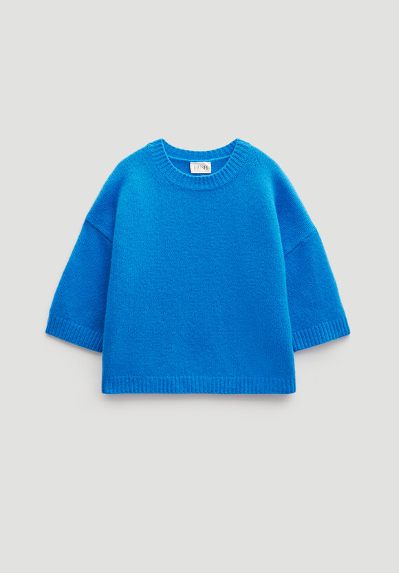 Short Sleeve Chunky Cashmere Tee