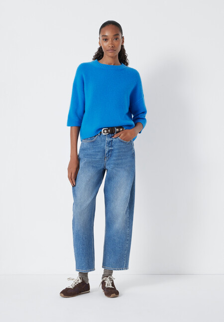 Short Sleeve Chunky Cashmere Tee