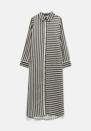 Aida Stripe Midi Shirt Dress