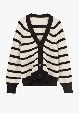 Orla Striped Ribbed Cardigan