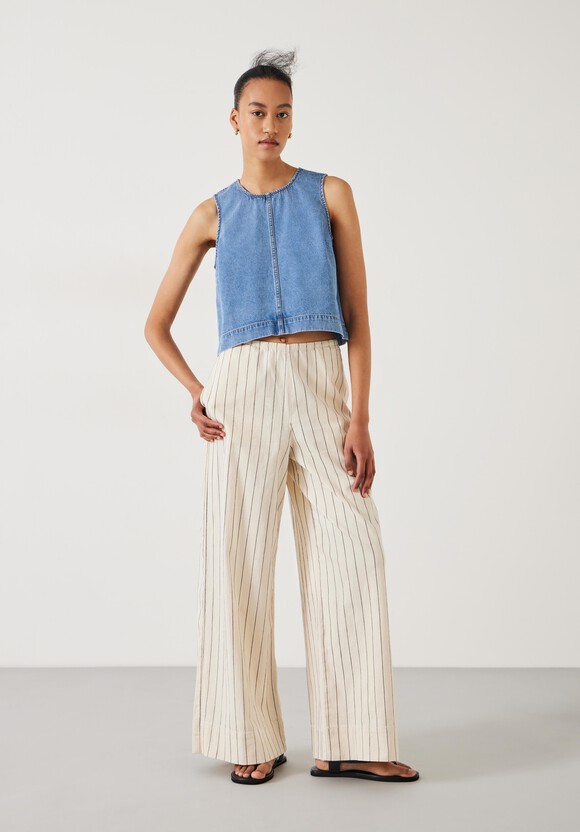Valerie Denim Top